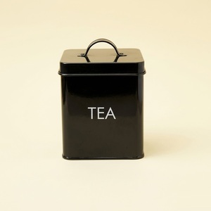 Retro Classic Black Metal <b>Kitchen</b> Canister Set Vintage Matte Finish Iron <b>Storage</b> Jars With Airtight Lids For Tea Coffee - Product Image 1