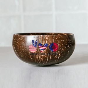 Tazón Ecológico de Cáscara de Coco Impreso en 3D, Ligero, Estilo Americano, Regalo Único para el Día de la Independencia, 4 de Julio - Product Image 2
