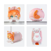 Vograce, fabricant chinois de jouets, porte-clés personnalisé en peluche miniature, poupée de dessin animé, porte-clés en peluche mignon pour fille, pendentif