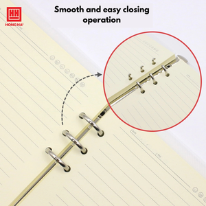 HONGHA Model 3023 Transparent PP Cover Loose-Leaf Spiral-Bound <b>Notepad</b> 200 Pages <b>Digital</b> Printing Promotional Use - Product Image 3