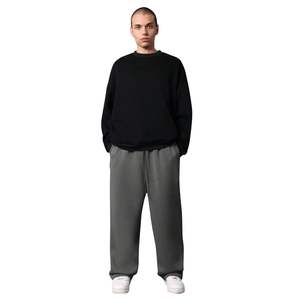 Nouveau style Hiver Pantalon de jogging en molleton tricoté mi-lourd pour homme, en coton, personnalisé, décontracté, unisexe, imprimé, coupe ample - Product Image 1