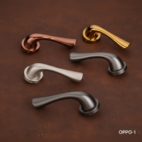 Poignée de meuble moderne en alliage de zinc OPPO-1, quincaillerie durable pour porte d'armoire, finition or rose, argent, or, noir