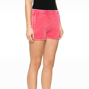 กางเกงขาสั้นผ้าฝ้ายวินเทจฟอกสีสไตล์สตรีทแวร์สำหรับผู้หญิง เนื้อผ้าหนา แฟชั่น โลโก้สั่งทำได้ ใส่สบายในฤดูร้อน แห้งเร็ว ระบายอากาศได้ดี - Product Image 2