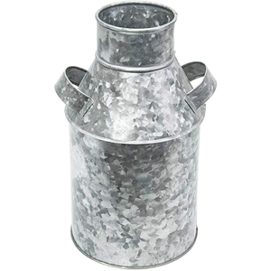 Jarra de Metal Galvanizado Estilo Rústico para Flores, Florero para Jardín, Centro de Mesa Decorativo para Casa de Campo - Product Image 4