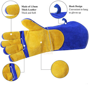Top Selling Leather Welding <b>Gloves</b> Custom Design Welding Working <b>Gloves</b> Hand Protection Welding <b>Gloves</b> - Product Image 2