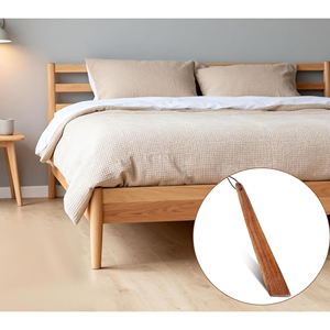 เครื่องมือพับผ้าปูที่นอนแบบธรรมชาติ, ที่ยกที่นอนไม้, เครื่องมือไม้กระถินสำหรับยกที่นอนและพับผ้าปูที่นอนจากเวียดนาม - Product Image 6