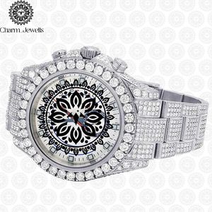 Charm_Jewells Luxury Women Stainless Steel <b>Watch</b> 38mm Analog Quartz Sapphire Crystal <b>Diamond</b> Band Fashion - Product Image 5