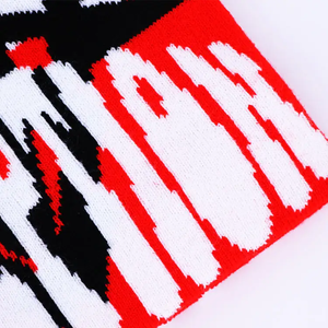 Gorro de Punto Jacquard con Diseño Gráfico Personalizado, Unisex, Estilo Y2K, Gorro de Invierno con Patrón de Letras en Relieve y Tejido Suave y Cálido - Product Image 6