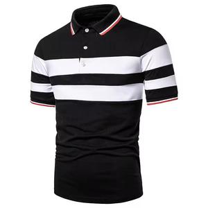 Chemise de golf décontractée à col roulé respirante pour homme, manches courtes, 100 % coton tricoté, coupe classique, logo personnalisé - Product Image 2