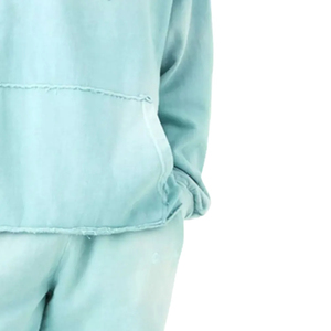 Nouveau style survêtement hiver délavé à l'acide, meilleure qualité, personnalisé, 100% coton, polaire à capuche, fabriqué au Pakistan, service OEM, modèle 2026 - Product Image 4