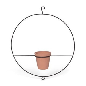 Pot de fleurs suspendu en métal galvanisé tendance avec corde pour la décoration de plantes vertes en intérieur et en extérieur - Product Image 2