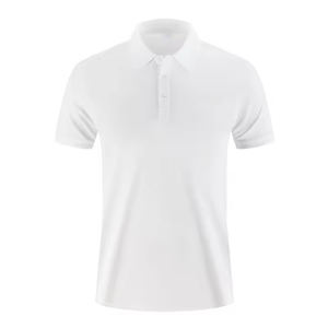 Camisa Formal de Jersey Sólido Personalizada al por Mayor OEM ODM para Hombre, Ropa de Golf de Manga Corta Transpirable de Algodón Premium - Product Image 5