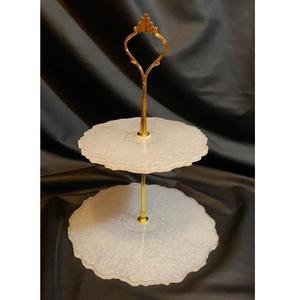 Support à gâteau en résine écologique de luxe en 2 parties pour les fêtes d'anniversaire, les mariages, la présentation de desserts, la pâtisserie à domicile, l'utilisation dans les restaurants - Product Image 6