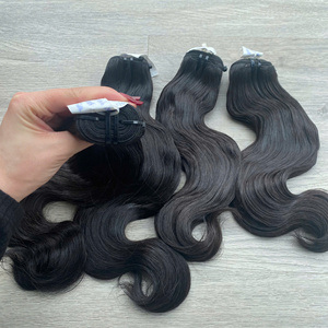 Body Wave si doux, cheveux ondulés très beaux et rebondissants, extensions de cheveux humains vietnamiens à bon prix de l'usine vietnamienne - Product Image 4