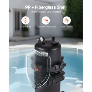 Filtro a Cartuccia per Piscina ad Alta Efficienza 150 Sq.ft2, Valvola 9000 GPH per Pulizia e Filtrazione Spa - Product Image 3