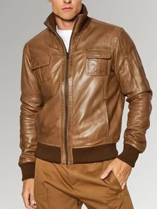 เสื้อแจ็คเก็ตบอมเบอร์สีน้ำตาล Desert Voyager - Product Image 1