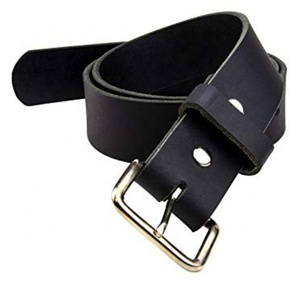 Ceinture en cuir véritable robuste et résistante avec boucle à ardillon en alliage - Product Image 1