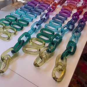 BE - Eslabones de Cadena Hechos a Mano con Resina Epoxi Transparente de Alta Calidad, Decoración Colorida para Colgar en la Pared, Proyectos de Bricolaje, Ángel Artístico de Graduación - Product Image 2