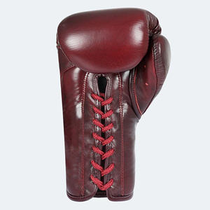 Gants de boxe de compétition en cuir haute performance avec logo personnalisé, fermeture auto-agrippante, antidérapants et anti-humidité - Product Image 3