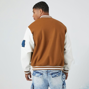 New Arrival Men's Wool Varsity Jacket 100% Cotton Button Closure Letterman College Baseball Bomber Style for Winter - Product Image 5