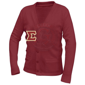 Custom Greek Sorority Fraternity Sigma Epsilon Men's Winter <b>Cardigan</b> <b>Sweater</b> Embroidery Greek Letter Full Sleeve Acrylic Knitted - Product Image 5
