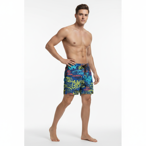 Shorts de sport en mesh pour homme, extensibles dans quatre directions, écologiques, coupe-vent, respirants, séchage rapide, construction durable, poches - Product Image 4