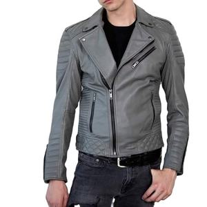 Veste décontractée en cuir pour hommes, vêtement de moto, veste élégante en cuir pour hommes couleur personnalisée 100% veste en cuir pour hommes vestes en cuir Slim personnalisées - Product Image 1