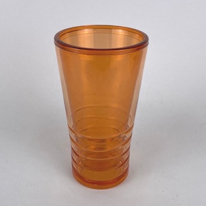 Verre double paroi en plastique acrylique de couleur Orange - Product Image 2