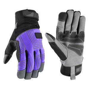Gants de mécanicien en cuir synthétique Amara pour hommes, résistants à l'abrasion, pour travaux lourds, avec logo personnalisé - Product Image 2