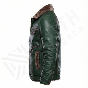Veste de moto en cuir véritable pour homme de qualité supérieure, nouvelle arrivée, vestes de moto d'hiver, protections amovibles, personnalisables - Product Image 3