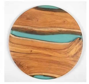 Elegante Tabla de Cortar de Resina y Madera, Tabla de Cocina de Epoxi con Estilo para Servir Queso, Aperitivos y Preparar Alimentos - Product Image 2