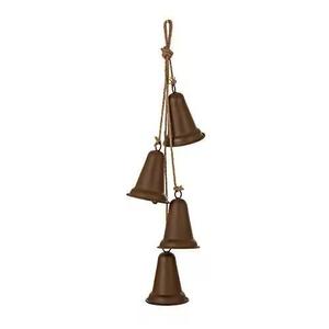 Ornement de cloche suspendue en métal antique, forme d'arche, pièce décorative fabriquée à la machine - Product Image 4