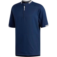 Veste unisexe en tissu pur avec fermeture éclair 1/4, style cage de baseball, décontractée, unie, pour l'hiver, séchage rapide, anti-bactérienne