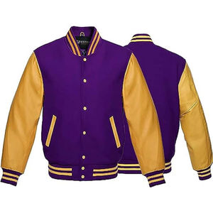 Chaquetas Unisex para Hombre, Diseño 2026, Chaqueta Varsity de Béisbol con Logotipo Personalizado al por Mayor - Product Image 4