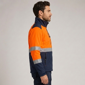 Unisex High Quality <b>Canvas</b> Safety <b>Jacket</b> Stand Collar Hi Visibility Safety <b>Jacket</b> for Workwear Safety <b>Jacket</b> Wholesale Cheap - Product Image 3