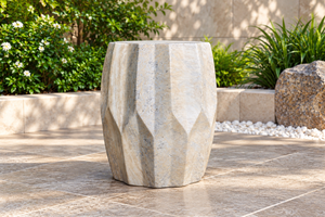 Table d'appoint de jardin en ciment, moderne, géométrique, durable et imperméable, garantie 24 mois, mobilier décoratif d'appoint pour la vente en gros - Product Image 2
