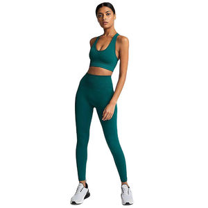 2026 Women's High Compression Seamless Gym Sports Bra Wholesale Custom Activewear Top Fitness Bra Solid Backless Yoga Sports Bra - Product Image 1