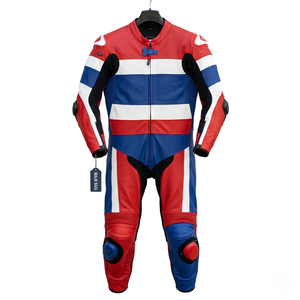 Traje de Motocicleta de Cuero Vacuno Hecho a Mano, Talla, Color y Logotipo Personalizados, OEM, MOQ 1 - Product Image 4