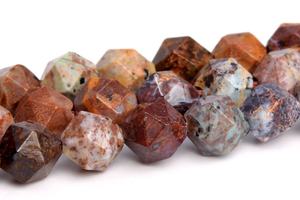 Perles d'Opale Verte Africaine 5-6MM, Taille Étoile Facettée, Qualité Supérieure, Pierres Précieuses Naturelles Authentiques, Lot en Gros de Perles Libres - Product Image 5