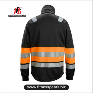 Safety <b>Jacket</b> Work Wear Factory Construction Reflective <b>Softshell</b> Hooded Winter <b>High</b> <b>Visibility</b> Regular Size Security <b>Jackets</b> - Product Image 2