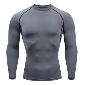 T-shirt de compression élastique à séchage rapide pour homme, idéal pour la course, le basketball et le fitness – Vente en gros - Product Image 6