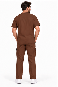 Ensemble de 3 pièces de tenues médicales pour infirmières, médecins, personnel pharmaceutique, uniforme respirant, doux et extensible avec veste assortie, unisexe - Product Image 4