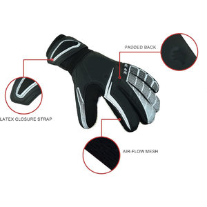 Guantes de Portero de Fútbol AAFZA, de Cuero de Buena Calidad, Diseño Sublimado, Elásticos y Antideslizantes para Deportes al Aire Libre - Product Image 3