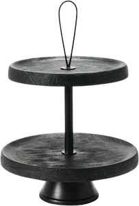 Support à gâteau à deux niveaux avec finition hautement polie et table confortable pour café et café-confecterie - Product Image 5