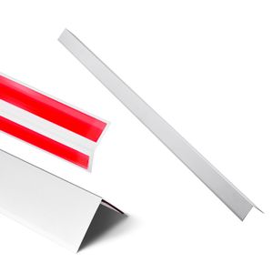 Protezione Angolare in Lega di Alluminio 2 X 2 X 48 Pollici, Confezione da 12, Protezioni per Bordi in Metallo, Angolo a 90 Gradi a Forma di L - Product Image 1