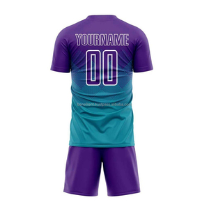Customized Adult Soccer Jerseys Breathable Quick Dry Short Personalized <b>Heat</b> Transfer Football Jersey Automated Cutting High - Product Image 2