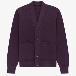 เสื้อคาร์ดิแกนแบบสั่งทำสำหรับผู้ผลิตปี 2026 คาร์ดิแกนคอวีสำหรับผู้ชายสไตล์มหาวิทยาลัย เสื้อสเวตเตอร์สไตล์ยุโรปและอเมริกาสำหรับผู้หญิง - Product Image 4