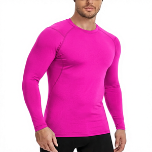 Camiseta de Compresión de Manga Larga para Hombre, Blanca, de Poliéster, de Secado Rápido, para Entrenamiento - Product Image 6