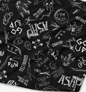 Eco-Friendly Organic <b>Black</b> White Abstract Print Cotton Poplin Fabric for Women's Skirt Apparel Custom Logo - Product Image 1