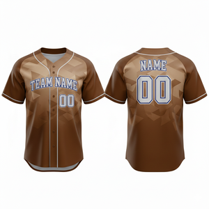 Maillot de baseball personnalisé de haute qualité, respirant, séchage rapide, 100 % polyester, imprimé par sublimation, col en V, manches courtes - Product Image 3